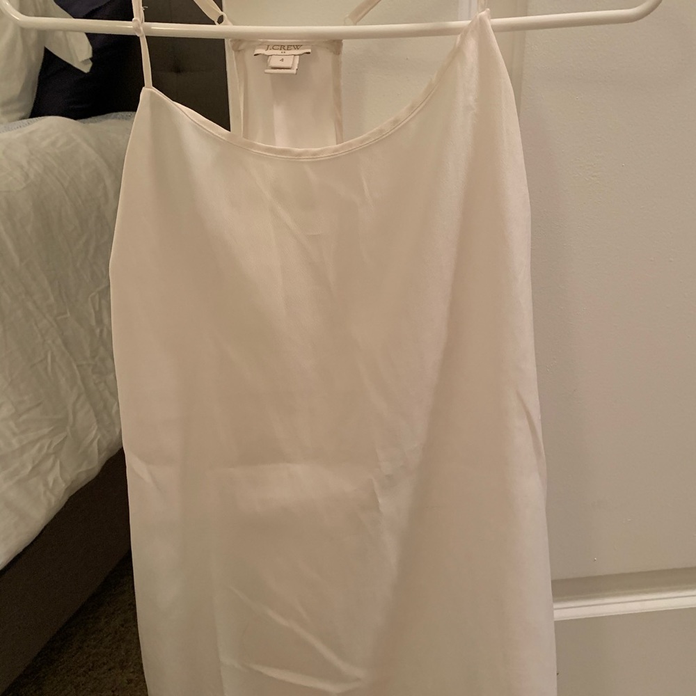 Jcrew white tank top size 4